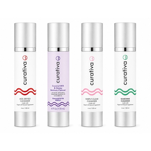 Curativa Bay's 4 Pack Facial Cleansers Bundle