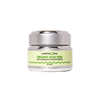 Aloe mask white background