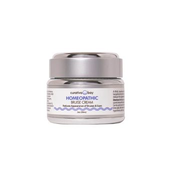 Bruise cream white background
